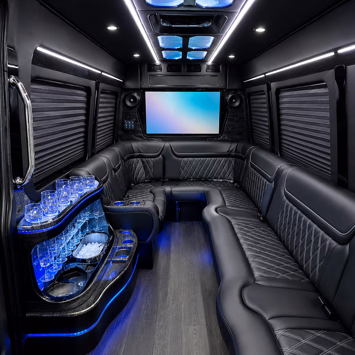 Billings billings prom party bus rental party bus interior