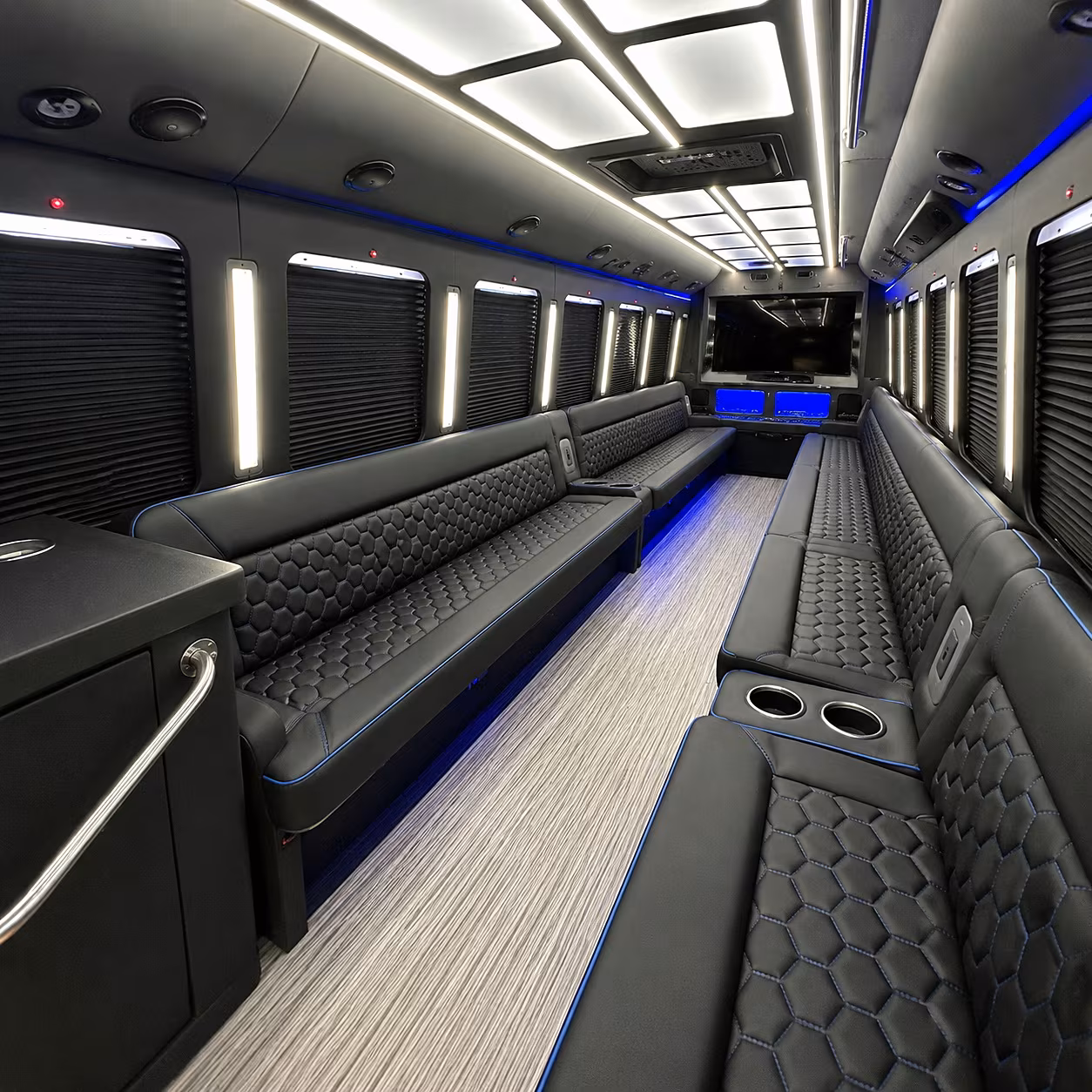 Billings billings sporting event party bus rental party bus interior