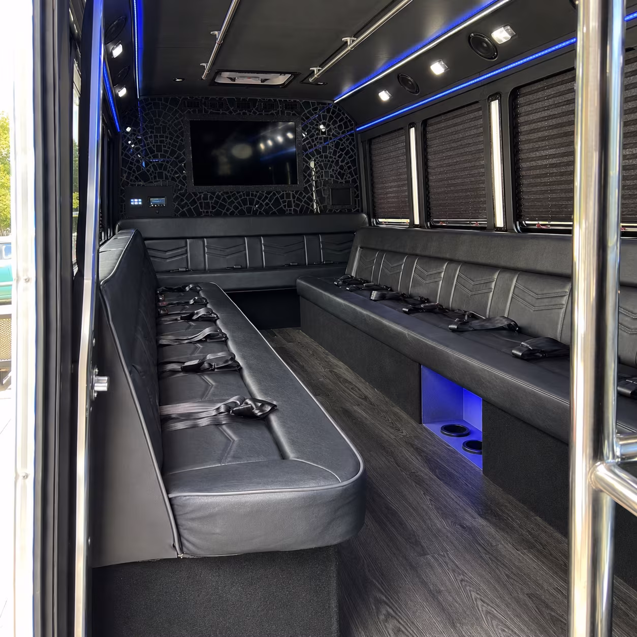 Billings Winery Tour & Pub Crawl Transportation onboard seating