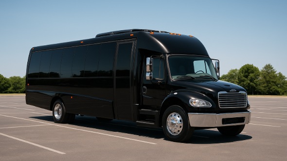 Exterior of Charter Bus Company Greeley's 28 Passenger Party Bus in Greeley