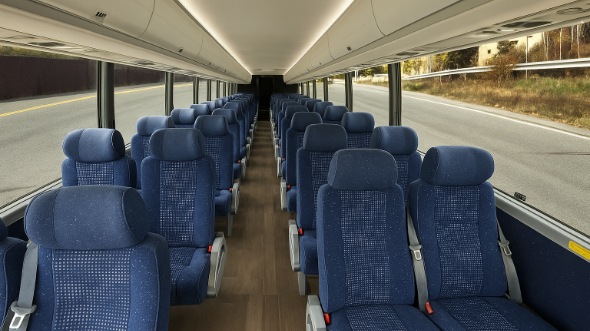 Interior of Charter Bus Company Billings's 35 Passenger Minibus in Billings