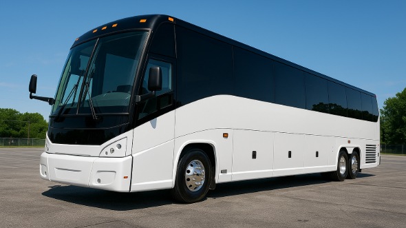 Exterior of Charter Bus Company Billings's 45 Passenger Charter Bus in Billings