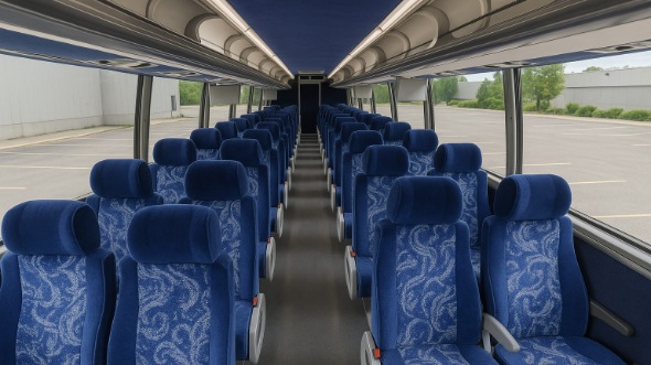 Interior of Charter Bus Company Billings's 45 Passenger Charter Bus in Billings