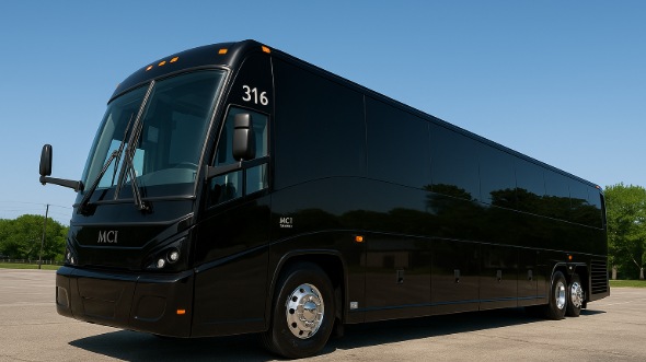 Exterior of Charter Bus Company Billings's 46 Passenger Charter Bus in Billings
