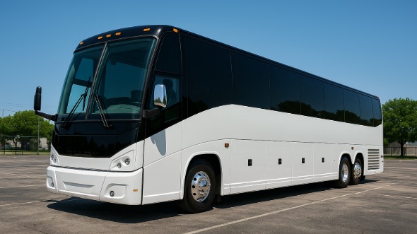 Exterior of Charter Bus Company Arvada's 50 Passenger Party Bus in Arvada