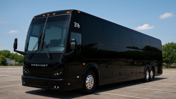 Exterior of Charter Bus Company Billings's 51 Passenger Charter Bus in Billings