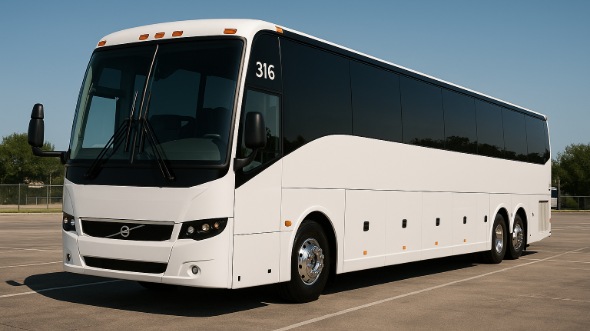 Exterior of Charter Bus Company Billings's 54 Passenger Charter Bus in Billings