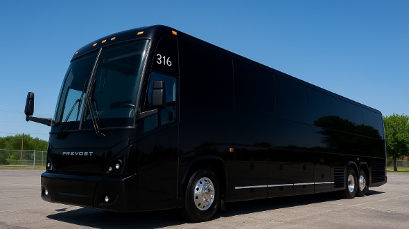 Exterior of Charter Bus Company Billings's 55 Passenger Charter Bus in Billings