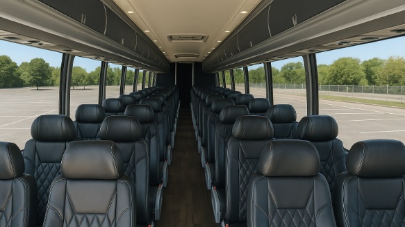 Interior of Charter Bus Company Billings's ADA Charter Bus in Billings