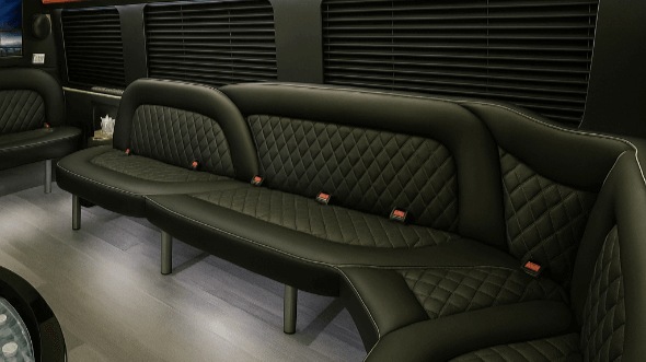 billings 14 passenger sprinter limousine inside